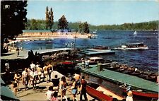 Boat Landing Lake Arrowhead California Ca Boat Swimming Vintage Postcard for sale  Shipping to South Africa