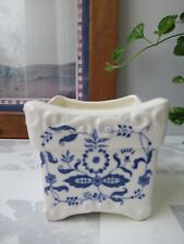 Maceta cuadrada de porcelana con patrón de cebolla azul segunda mano  Embacar hacia Argentina