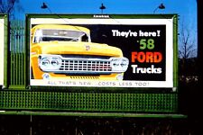 Cartelera Ford Trucks original 1957 35 mm extensión ~ borde rojo codacromo segunda mano  Embacar hacia Argentina