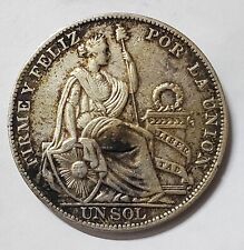 Moneda de plata de 1 sol de Perú 1934 segunda mano  Embacar hacia Argentina