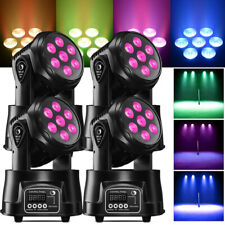 4 peças luzes de cabeça móveis 105W RGBW LED DMX feixe de lavagem discoteca DJ iluminação de palco comprar usado  Enviando para Brazil