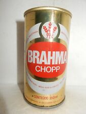 Lata de cerveja BRAHMA CHOPP aço reto do BRASIL (355ml) 02 latas de cerveja vazias!! comprar usado  Enviando para Brazil