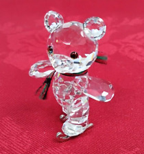 SWAROVSKI KRIS BEAR ICE SKATING Silver Crystal in fab condition - J08 for sale  Shipping to South Africa