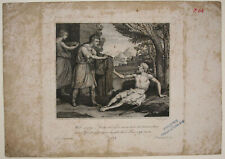 F. LAYR (19.Jhd), Der Gute und der Bettler, um 1850, Kupferstich Romantik comprar usado  Enviando para Brazil