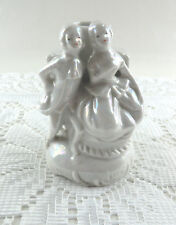 Used, Vintage Victorian Couple  Small White Toothpick Matchstick Holder Vase Japan  for sale  Shipping to South Africa