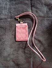 Coach lanyard pink for sale  Belding