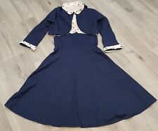 Navy sleeveless 1940s for sale  WANTAGE