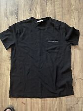 Calvin Klein Camisa Adulto Médio Preto CK Spell Out Logo Pocket Tee Mens comprar usado  Enviando para Brazil