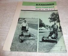 Vintage ransomes multimower for sale  Shipping to Ireland