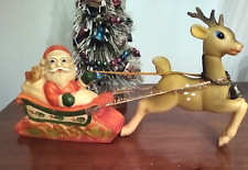 blow mold christmas santa reindeer for sale  Syracuse