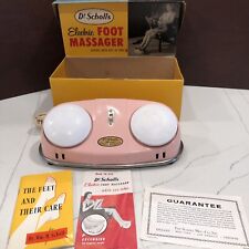 Dr.Scholls Electric Foot Vibrating Massager Model #411 PINK With Box Vtg 1956 for sale  Shipping to South Africa