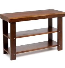 Used, Solid Pine Wood Entryway Shoe Bench Rack Espresso for sale  Shipping to South Africa