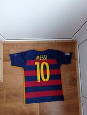 CAMISA DE FUTEBOL MASCULINA FC BARCELONA 2015/2016 LEO MESSI CAMISA MAILLOT TAMANHO M, usado comprar usado  Enviando para Brazil