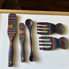 cooking utensils wood 5 for sale  Plainfield