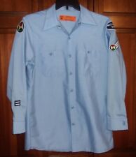 Vtg USA Men's Work Shirt - LS Blue -Red Kap   USS Steel Mechanical Shop - Med for sale  Shipping to South Africa