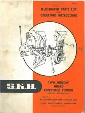 Used, SKH Two Furrow Huard Reversible Plough Model 1 & 2 Operators Manual & Parts List for sale  Shipping to Ireland