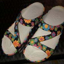 Sandálias femininas Dawgs florais casuais multicoloridas hippie sapatos de praia 8 comprar usado  Enviando para Brazil