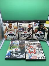 Nintendo Game Cube Lote de 5 NBA Live 2004, NASCAR, NCAA, Tiger Woods, béisbol, usado segunda mano  Embacar hacia Argentina