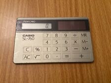 Vintage Casio SL-760 Credit Card Solar Calculator with a Cover for sale  Shipping to South Africa