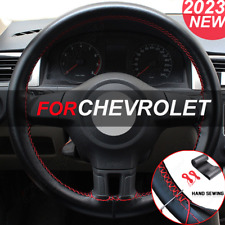 Negro Rojo 37-38cm/15"" Volante de Cuero para Chevrolet Universal, usado comprar usado  Enviando para Brazil