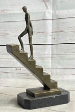 Escultura abstracta de bronce moderna firmada por Mario Nick decoración del hogar de mediados de siglo segunda mano  Embacar hacia Argentina
