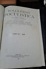Bollettino oculistica 1936 usato  La Maddalena