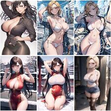 Anime girls 6pcs for sale  Shipping to Ireland