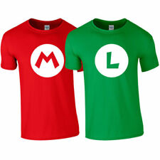  Camiseta MARIO vermelha LUIGI verde Super Brothers jogos retrô adultos crianças tops comprar usado  Enviando para Brazil