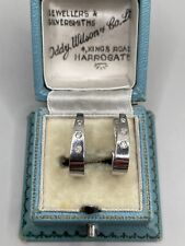 Used, Fine Quality 18ct White Gold Diamond Earrings  for sale  Shipping to South Africa