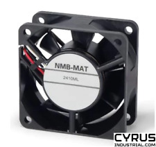 Ventilador axial de CC NMB Technologies 2410ML-05W-B79, 60x60x25 mm, 24VDC, 33.1CFM, brida segunda mano  Embacar hacia Argentina