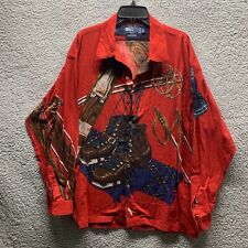 Camisa Polo Ralph Lauren Vintage XL Estadio Rojo 1992 Botas de Esquí de Cross Country segunda mano  Embacar hacia Argentina