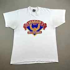 Vintage Motorcross T-Shirt Adult Medium White Magoo Invitational Biker Racing for sale  Shipping to South Africa
