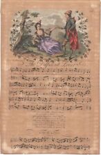 The Diffident Lover, George Bickham, Jr., #66, 1736 & 1739 - antique sheet music for sale  Shipping to South Africa