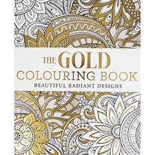 Gold colouring book for sale  UK