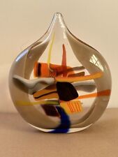 Hokanson Dix Sails Vase Large Unique Art Glass Signed New York Gallery for sale  Shipping to South Africa