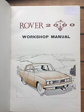 Rover 2000 workshop for sale  COLCHESTER