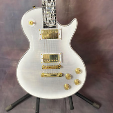 Guitarra elétrica personalizada LP captador HH hardware dourado bordo chama entrega superior rápida comprar usado  Enviando para Brazil