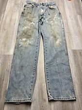 Jeans vintage RUSTLER 29,5x31 Stonewash pintura respingo desgastado, usado comprar usado  Enviando para Brazil
