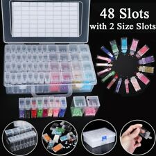 Grids DIY Drill Boxes Jewelry Box Crystal Bead Organizer Storage Case Container, used for sale  Shipping to Ireland