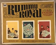 Vintage 1965 Whitman Rummy Royal, Family Fun Card Game Board Mat Set #4804 for sale  Shipping to Canada