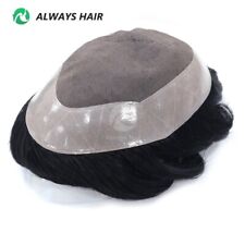 Usado, Peruca masculina toupee durável fina mono base cabelo próteses tamanho múltiplo comprar usado  Enviando para Brazil