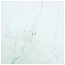 Mesa Gecheer branca 11,8"x11,8" 0,2" vidro temperado com design de mármore, N4R3 comprar usado  Enviando para Brazil
