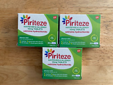 PIRITEZE COMPRIMIDOS PARA ALÍVIO DE FEBRE DO FENO E ALERGIA 10mg 3 x 30 PACOTES - VALIDADE 02/2026 comprar usado  Enviando para Brazil