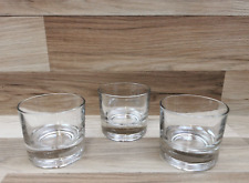 3 x Heavy Clear Glass Whisky / Tumbler Glasses - 400g Each for sale  Shipping to South Africa