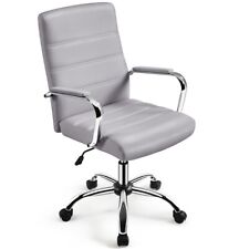 leather office gray chair for sale  USA