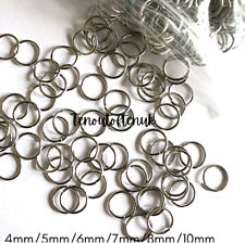 Used, Stainless steel (304) Jump rings for Jewellery making Size from 3,4,5,6,7,8,10mm for sale  Shipping to South Africa