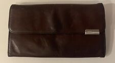 Carteira de três dobras vintage de couro marrom DKNY comprar usado  Enviando para Brazil