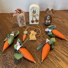 Wooden rabbit decorations for sale  Hillsborough