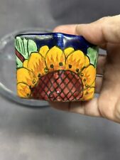 Maceta suculenta de cerámica Talavera baratija atrapar todo jarrón de maceta girasol, usado segunda mano  Embacar hacia Mexico