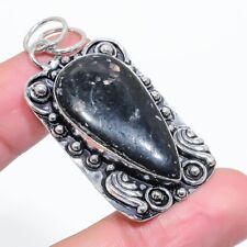 Nuummite Gemstone Handmade 925 Sterling Silver Jewelry Pendant 2.17" z273 for sale  Shipping to South Africa